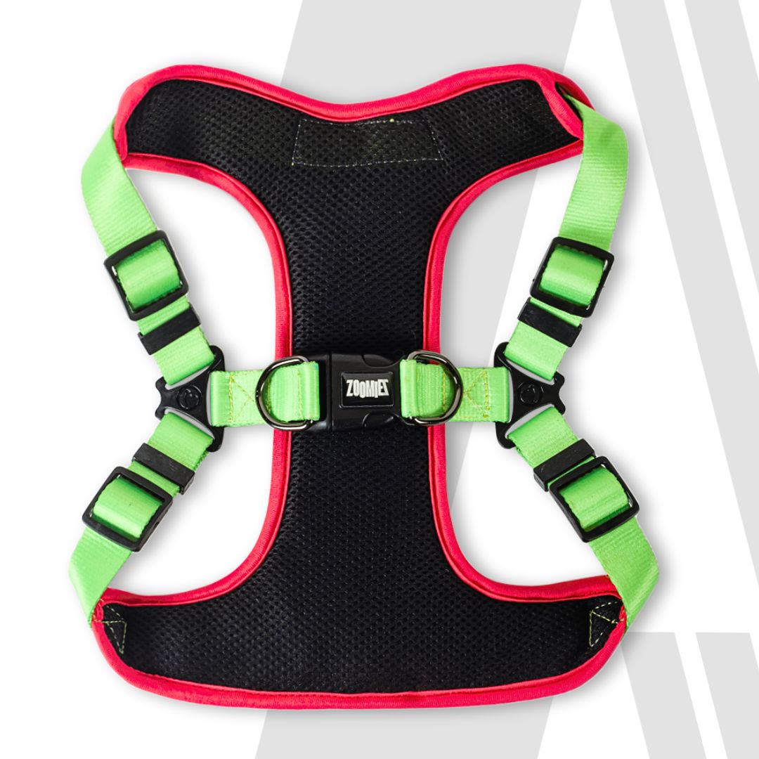 Zoomiez Adjustable Step-in Mesh Dog Harness & Leash Co-ord Set - Drip