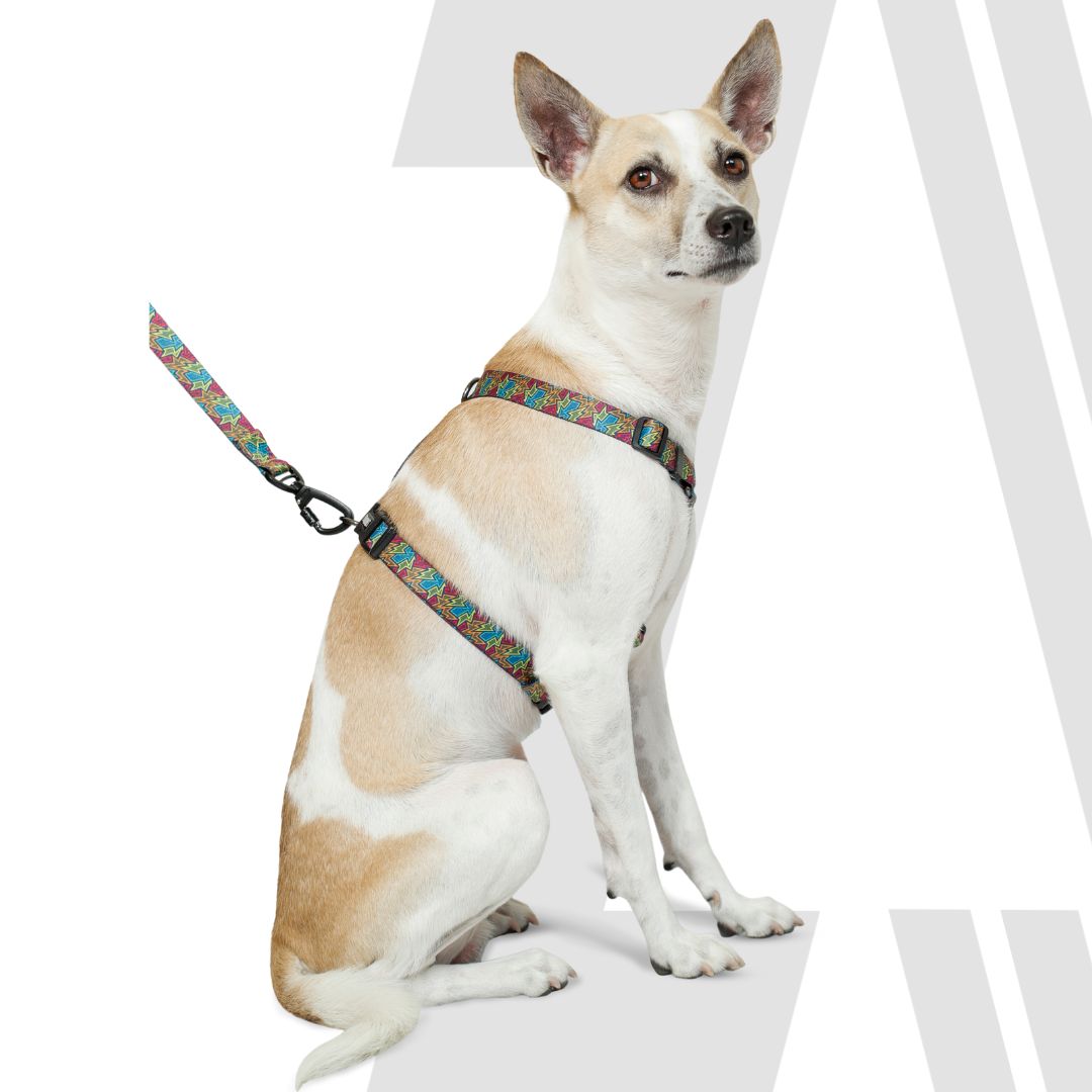 Zoomiez Printed H-Harness For Dogs - Bolt