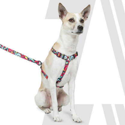 Zoomiez Printed H-Harness For Dogs - Drip