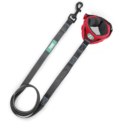 Zoomiez Hands-Free Mesh Dog & Cat Leash - Red