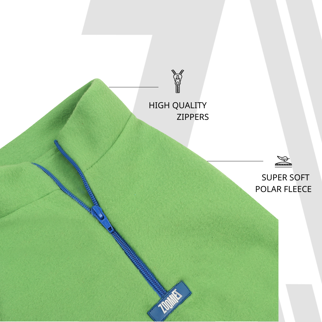 Zoomiez Zip Up Polar Fleece Sweater - Green