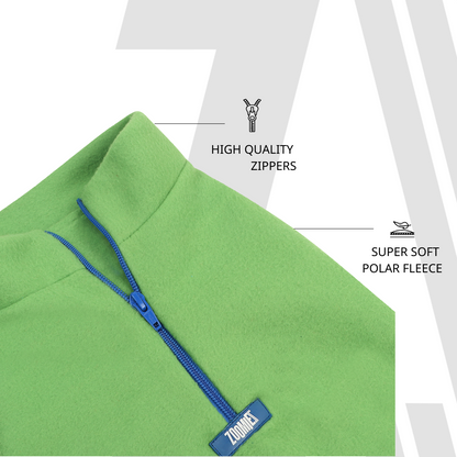 Zoomiez Zip Up Polar Fleece Sweater - Green