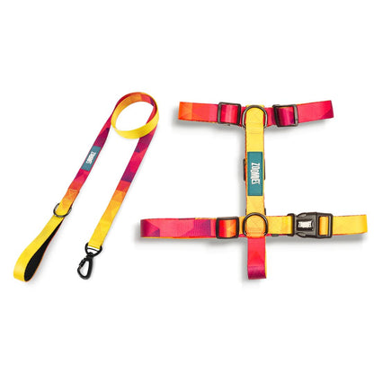 Zoomiez H-Harness & Tuff Leash Co-ord Set - Solar