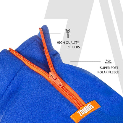 Zoomiez Zip Up Polar Fleece Sweater - Royal Blue