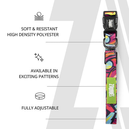 Zoomiez Printed Dog Collar & Leash Co-ord Set - Drip