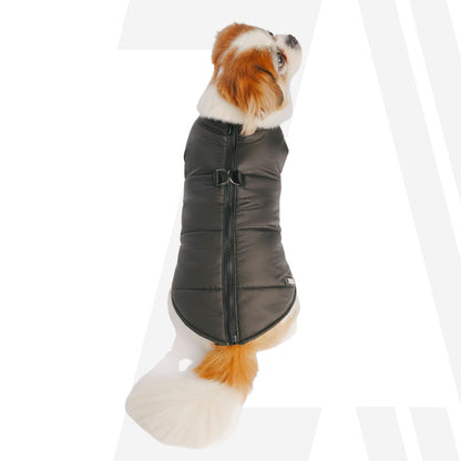 Zoomiez Ultimate Dog Jacket With Built In Harness - Black-Neon