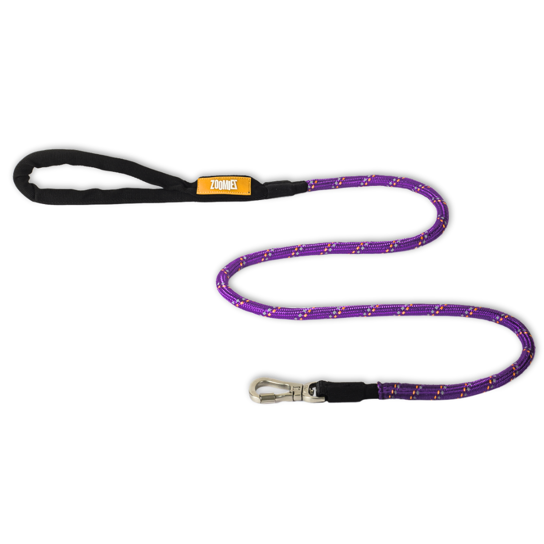 Zoomiez Tuff Leash Rope Dog Leash - Black